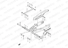 61 - REAR SWINGING ARM (MODEL L/N/R)