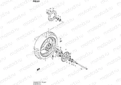 61 - REAR WHEEL