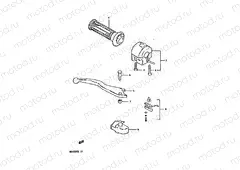 61 - RIGHT HANDLE SWITCH (GSX550ESD/ESE/EFE)