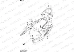 61 - SEAT TAIL COVER (SV1000K6/U1K6/U2K6/K7/U2K7)