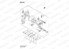 61A - REAR CALIPER (GSR600AK7/UAK7/AK8/UAK8/AK9/UAK9/AL0/UAL0)
