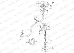 61B - REAR MASTER CYLINDER (SV1000K5/U1K5/U2K5/SK5/S1K5/S2K5)