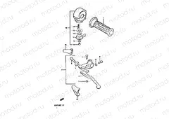 62 - LEFT HANDLE SWITCH (GSX550ED/EE)