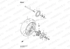 63 - REAR WHEEL (GSX1300BKK8/U2K8/K9/UFK9/L0/UFL0)