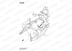 63B - SEAT TAIL COVER (SV650SL0/SAL0)