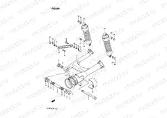 64 - REAR SWINGING ARM (VS750GLF/GLFG/GLPG ~F.NO.100109)