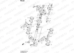 64 - STEERING STEM (SV1000K6/U1K6/U2K6/K7/U2K7)