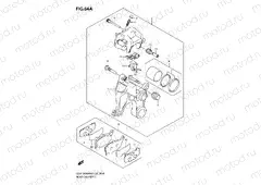 64A - REAR CALIPER (GSX1300BKAK8/AU2K8/AK9/AUFK9/AL0/AUFL0)