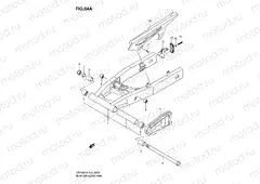 64A - REAR SWINGING ARM (GSF650AK5/UAK5/SAK5/SUAK5/AK6/UAK6/SAK6/SUAK6)