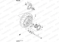 64A - REAR WHEEL (GSX-R1000K8 E02,E19,U2E19,E24,E51,P37)