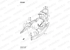 64A - SEAT TAIL COVER (SV650SK9/SUK9/SAK9/SUAK9)
