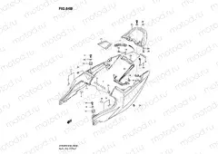 64B - SEAT TAIL COVER (SV650SL0/SUL0/SAL0/SUAL0)