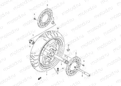 66 - FRONT WHEEL (MODEL K3)