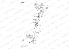 66 - STEERING STEM (SV650SK8/SAK8/SK9/SAK9/SL0/SAL0)