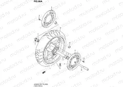 66A - FRONT WHEEL (AN650K4/K5)