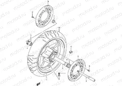 66A - FRONT WHEEL (AN650K4/K5)
