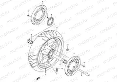 66B - FRONT WHEEL (AN650AK4/AK5)