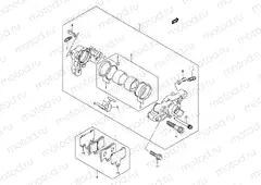 67 - REAR CALIPER (GSF650K5/UK5/SK5/SUK5/K6/UK6/SK6/SUK6)