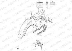 67 - REAR FENDER (MODEL Z/D/F/K/L/M)