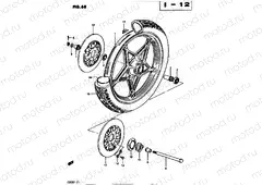 68 - FRONT WHEEL (MODEL Z E34)