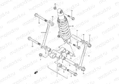 68 - REAR CUSHION LEVER