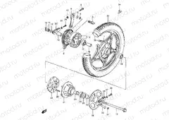 68 - REAR WHEEL (SEE NOTE)