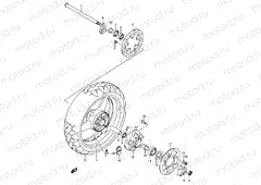 68 - REAR WHEEL (SEE NOTE)