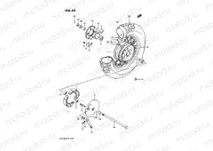 68 - REAR WHEEL (VS750GLF/GLFG/GLPG)