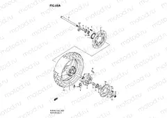 68A - REAR WHEEL (SV650AK7/UAK7/SAK7/SUAK7)