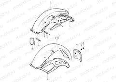 69 - REAR FENDER (DR400SX)