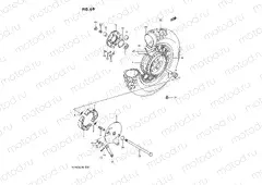 69 - REAR WHEEL (VS750GLFH/GLPH,MODEL J/K/L/M)