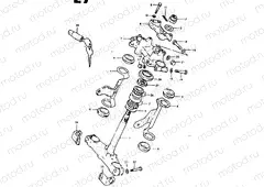 69 - STEERING STEM (GSX1100T, GSX1100X)