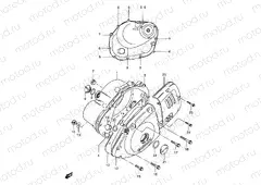 7 - CRANKCASE COVER (SEE NOTE)