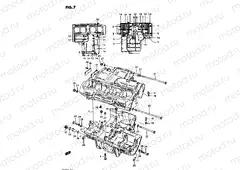7 - CRANKCASE (MODEL D)