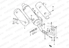 7 - MUFFLER (MODEL K1/K2 EXCEPT P26 AND AY50 P39)