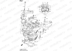 7 - REAR CYLINDER HEAD (VL800BUEL4 E19)