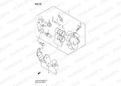 70 - FRONT CALIPER (SV650K8/SK8/K9/SK9/SL0)