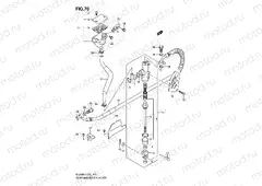 70 - REAR MASTER CYLINDER (DL650K7/K8/K9/L0/UEL0)