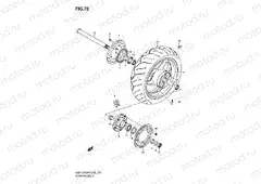 70 - REAR WHEEL (GSF1250AK7/SAK7/AK8/SAK8/AK9/SAK9/SAZK9/SAL0)