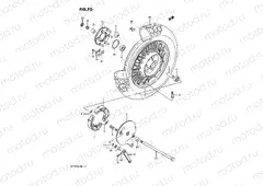 70 - REAR WHEEL (VS750GLEFH/GLEPH)