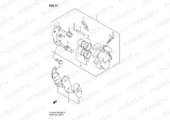 71 - FRONT CALIPER (SV650AK8/SAK8/AK9/SAK9/SAL0)