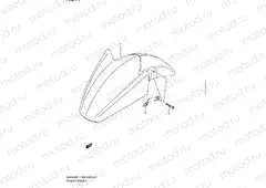 71 - FRONT FENDER (GSX650FL1 E28)