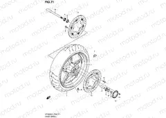 71 - FRONT WHEEL (SFV650AL3 E28)