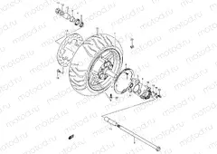 71B - REAR WHEEL (AN650AK4/AK5)