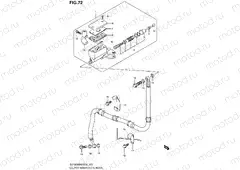 72 - CLUTCH MASTER CYLINDER (SV1000K6/U1K6/U2K6/K7/U2K7)