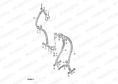 72 - FRONT BRAKE HOSE (MODEL X)
