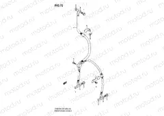 72 - FRONT BRAKE HOSE (SV650K8/SK8/K9/SK9/SL0)
