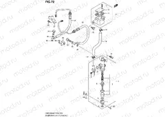 72 - REAR MASTER CYLINDER (GSF1250AK7/SAK7/AK8/SAK8/AK9/SAK9/SAZK9/SAL0)