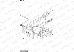 72 - REAR SWINGINGARM (DR-Z125LL4 E28)