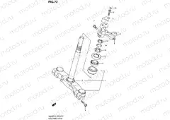 72 - STEERING STEM (AN400ZAL3 E99)
